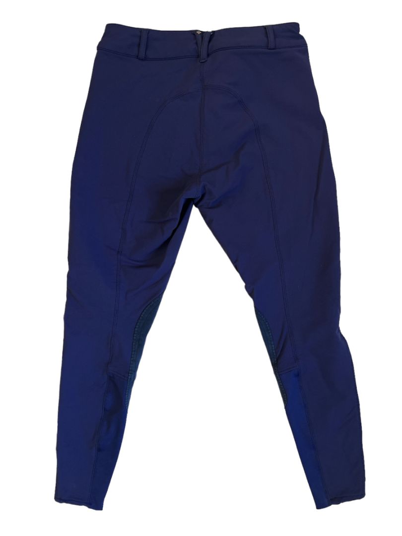 ROMFH Champion Women's Knee Patch Breeches Navy Size 28R