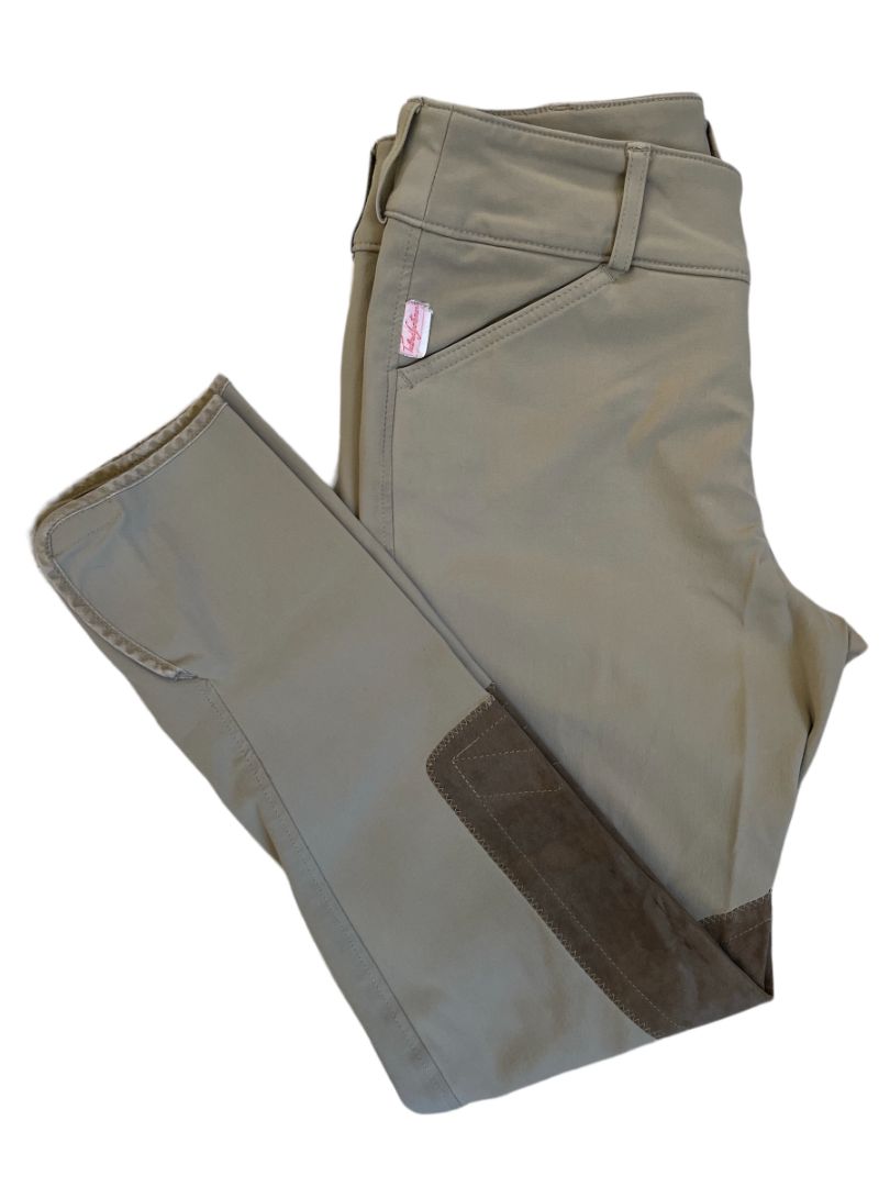 The Tailored Sportsman Trophy Hunter Low-Rise Side-Zip Breech Tan Size 28