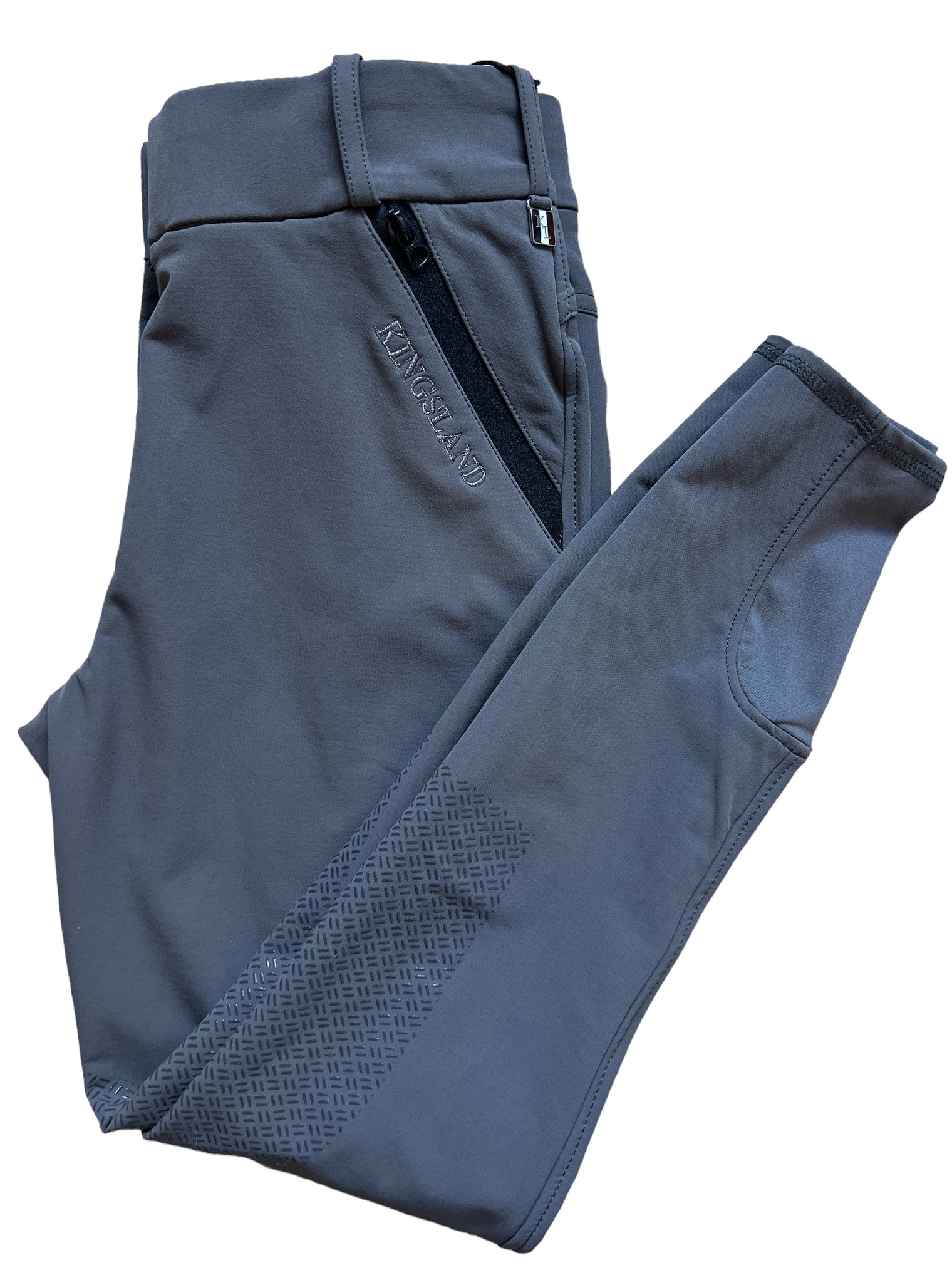 Kingsland Kadi Knee Grip Breeches, Grey Asphalt Size 34/US 4 New with tags