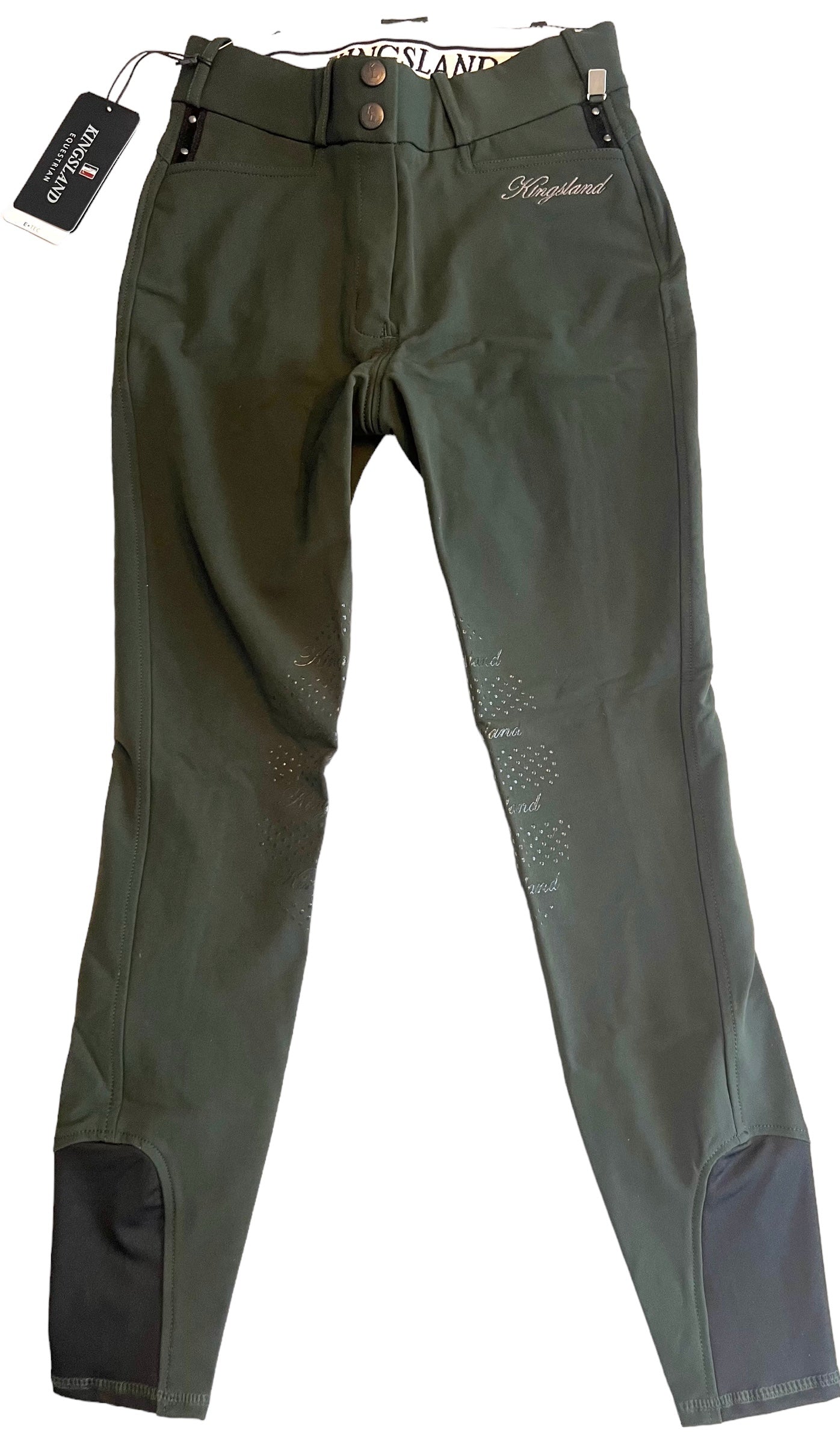 Kingsland Kadi Women's E-TEC Knee Grip Breeches Size 36/US 6 Scarab Green