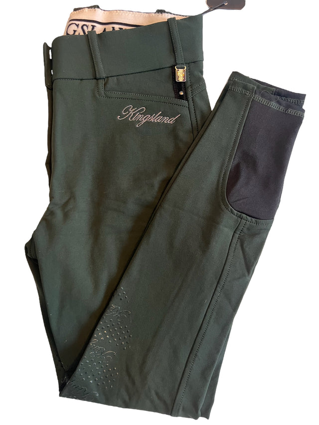 Kingsland Kadi Women's E-TEC Knee Grip Breeches Size 36/US 6 Scarab Green