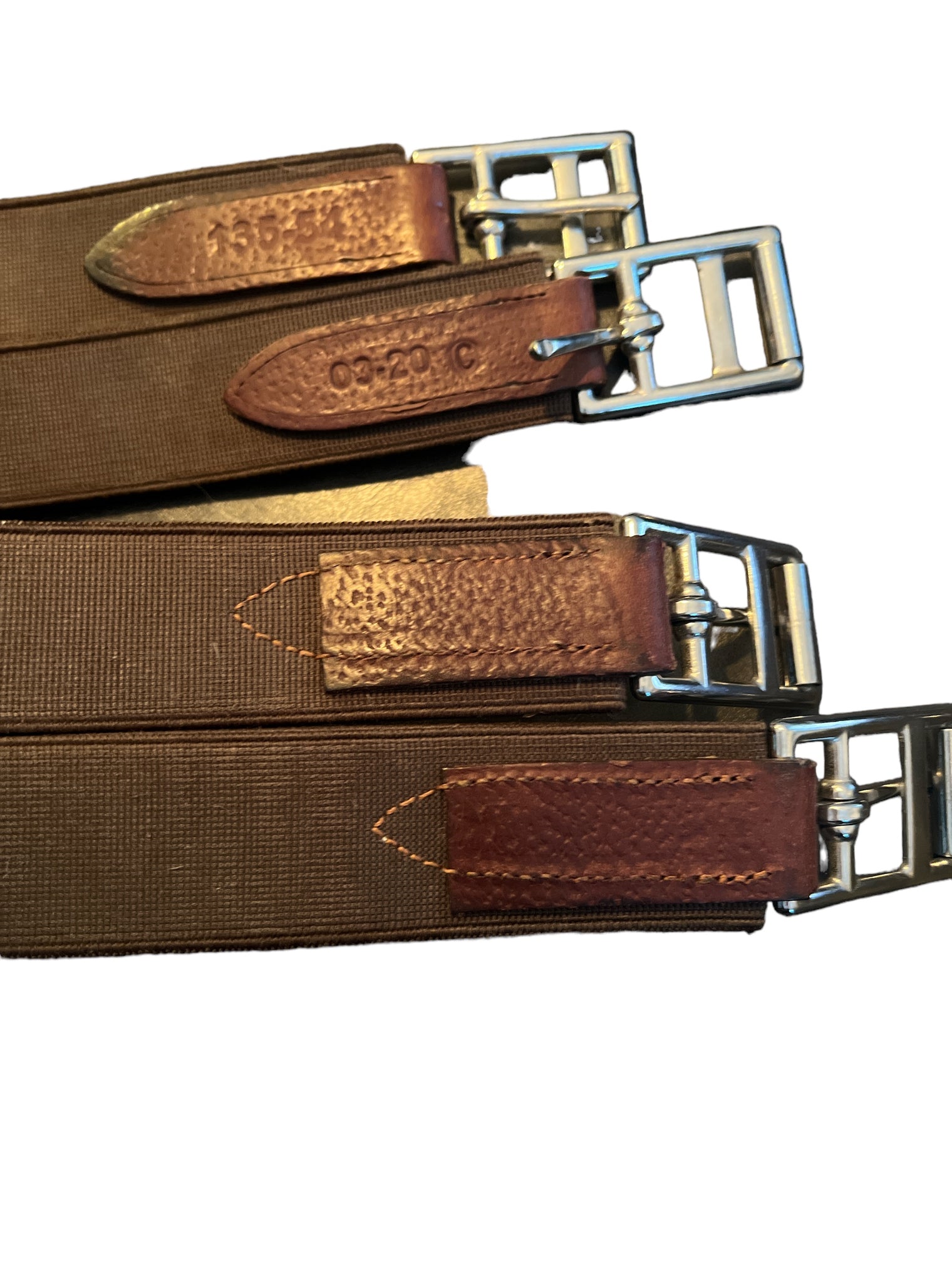 CWD Mademoiselle Anatomic Jumping Girth Brown w/ Blue Details Size 135 / 54”