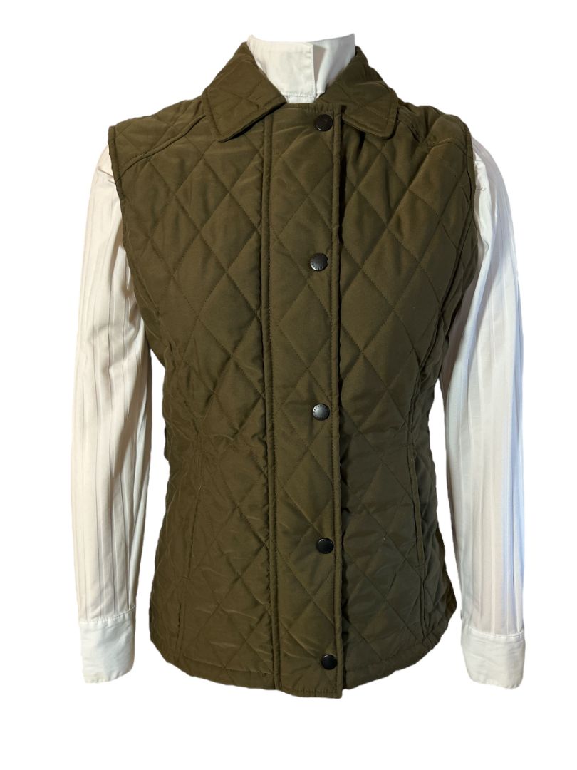 Barbour Olive Quilted Vest