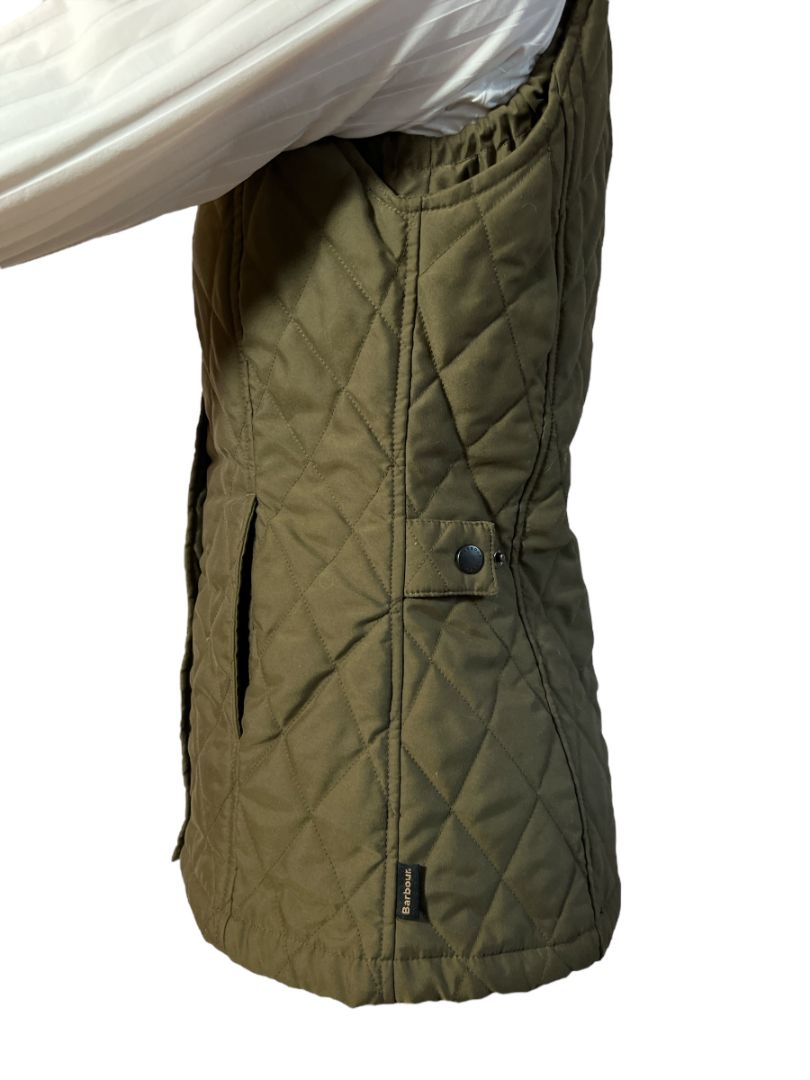 Barbour Women's Olive Quilted Gilet Vest - Size US 4