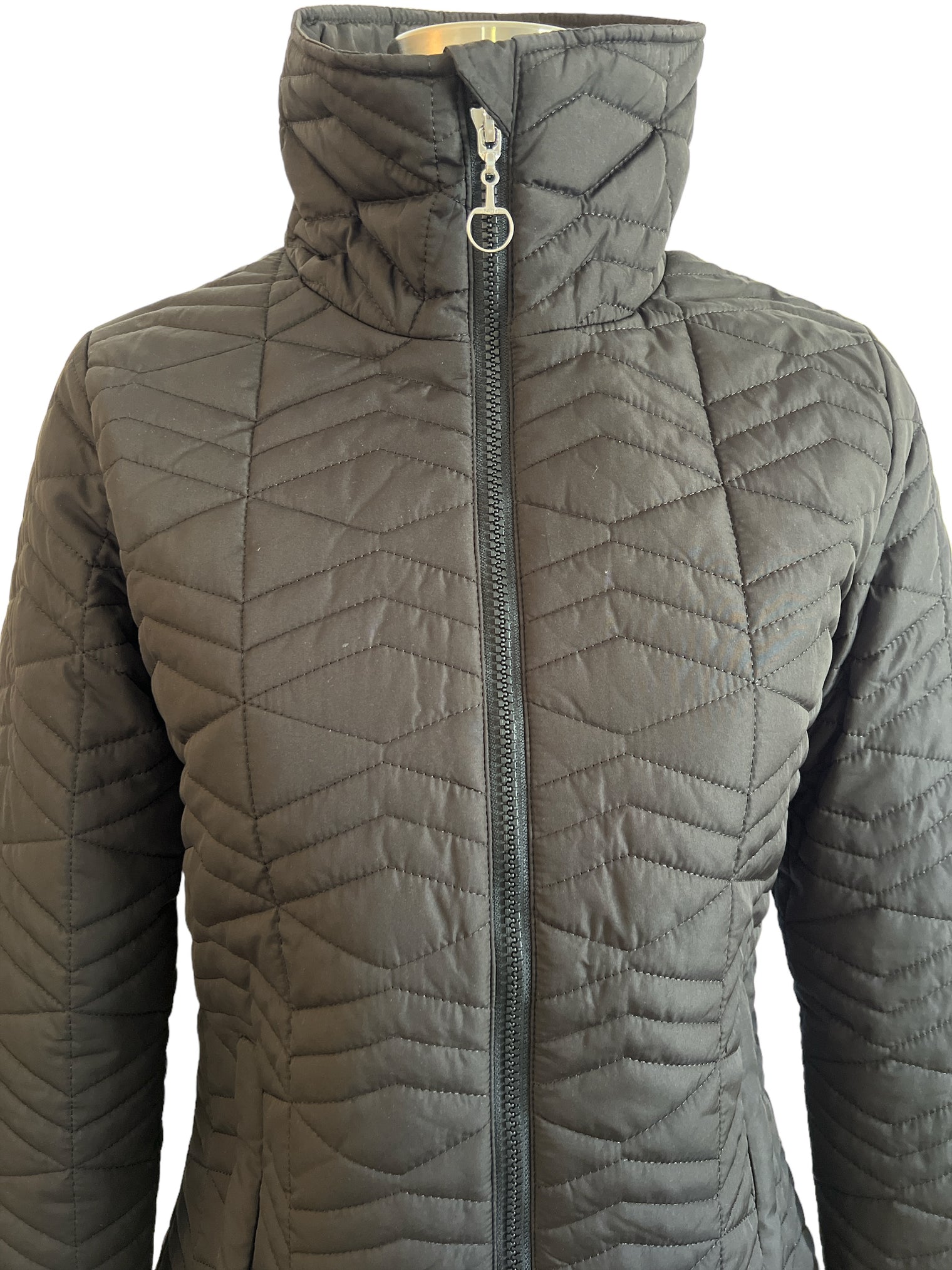 Horze Women's Quilted Padded Lightweight Jacket - Size US 4 / Black