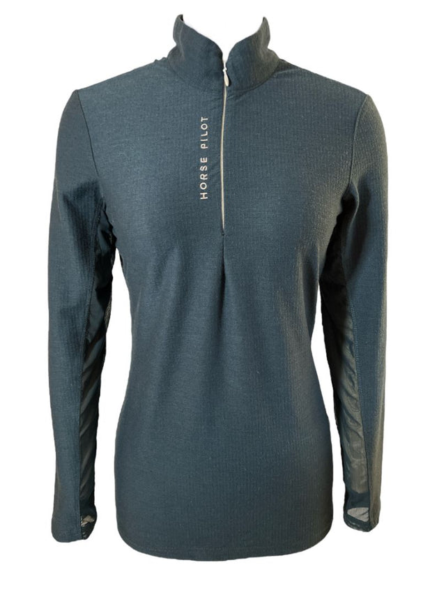 Horse Pilot Suntech Shirt - Navy Medium