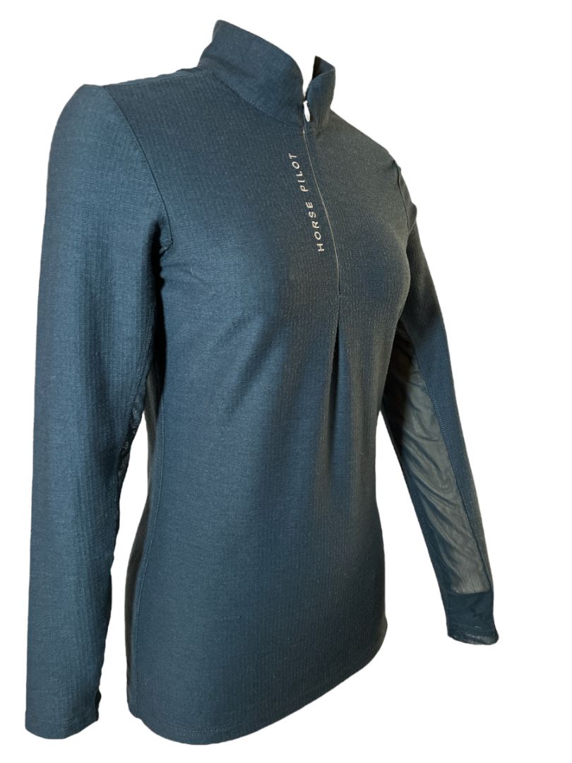 Horse Pilot Suntech Shirt - Navy Medium