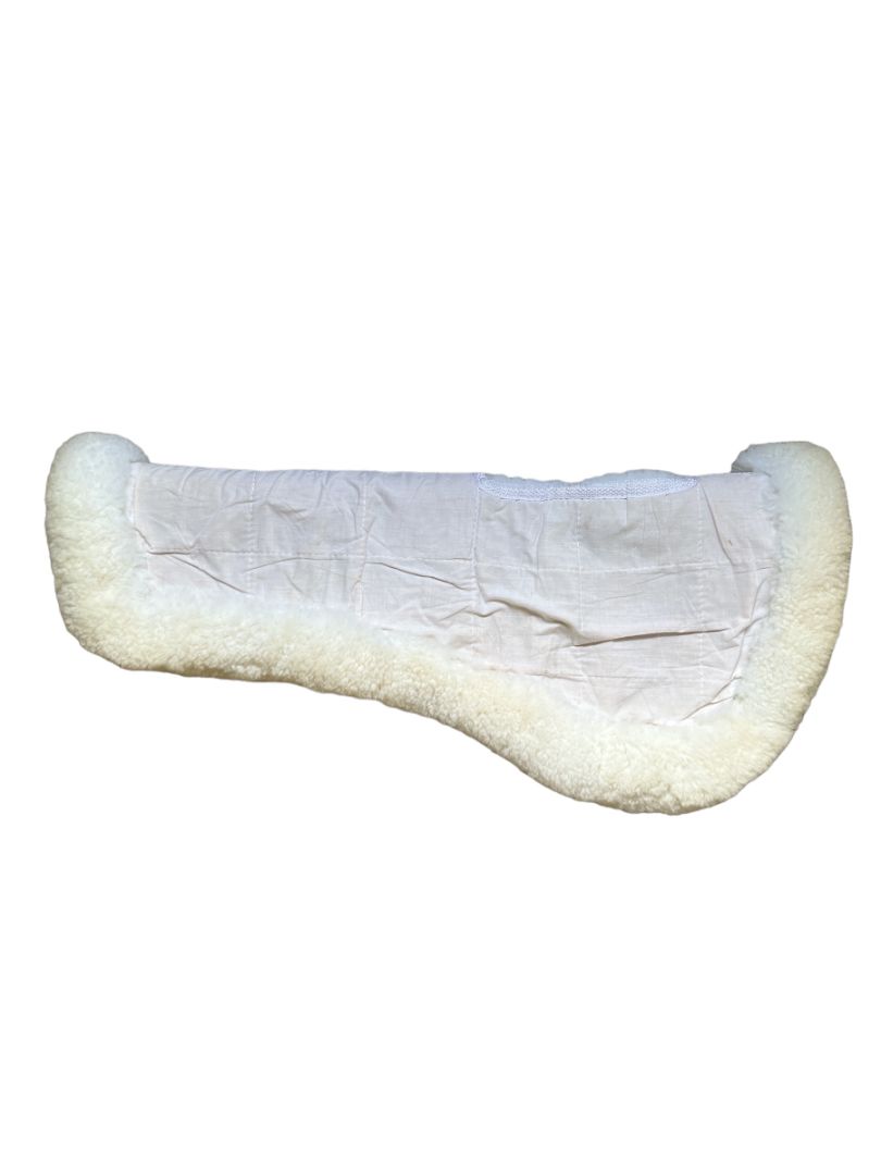 Sheepskin Wither Relief Half Pad - White (unpadded)