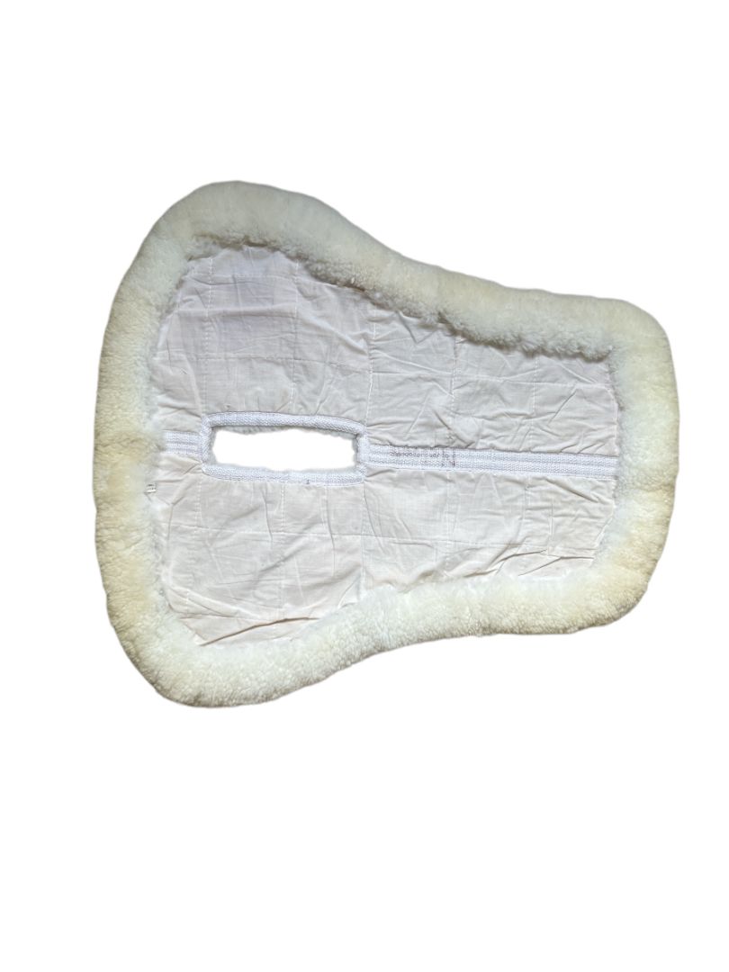 Sheepskin Wither Relief Half Pad - White (unpadded)