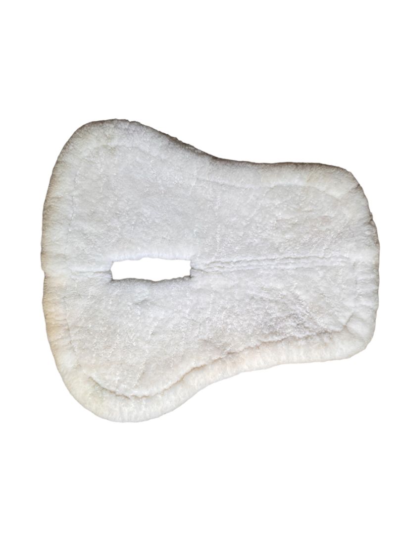 Sheepskin Wither Relief Half Pad - White (unpadded)