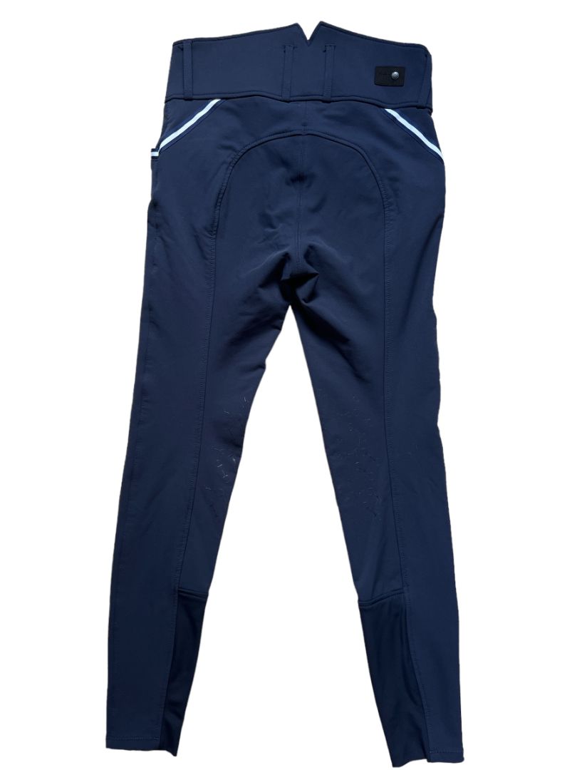 Horze Della Women's Knee Grip Breeches - Size 24 US / Navy
