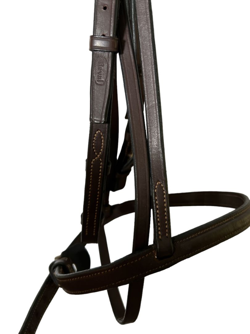 Beval Heritage Fancy Stitch Bridle & Raised Fancy Stitch Laced Reins- Pony