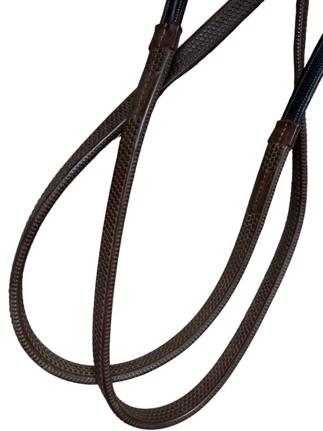 CWD Raised Rubber Reins Fancy Stitch 5/8" - Size 1 (Pony)
