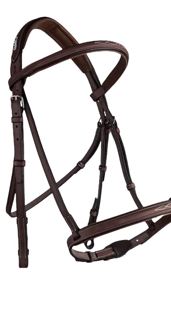 CWD Bridle Raised Noseband Fancy Stitch - Size 1