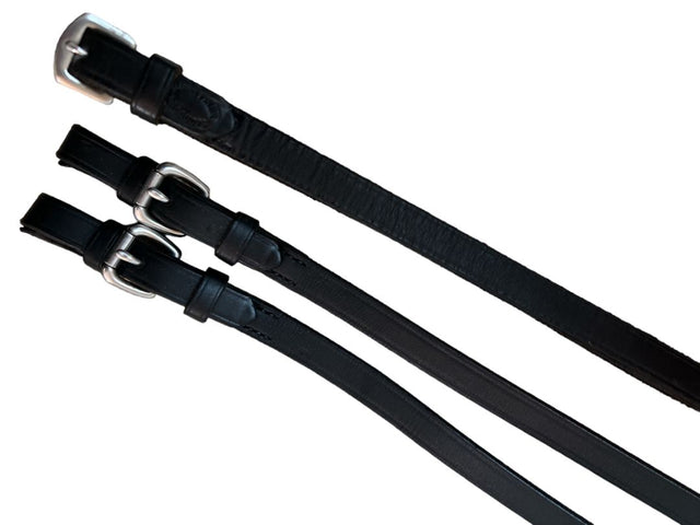 Nunn Finer Soft Grip Rubber Reins - Black Full/Horse Size