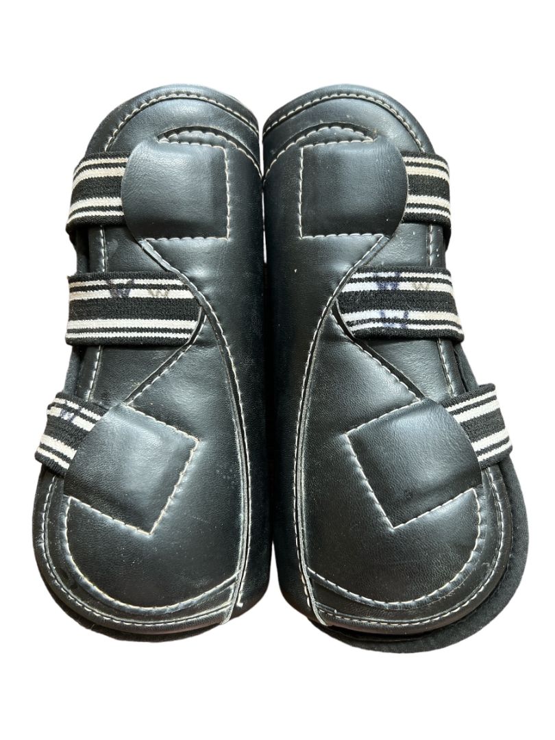 EquiFit D-Teq Open Front Boots - Black, Large