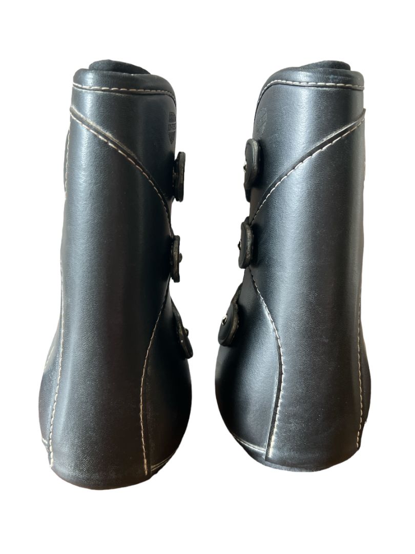 EquiFit D-Teq Open Front Boots - Black, Large