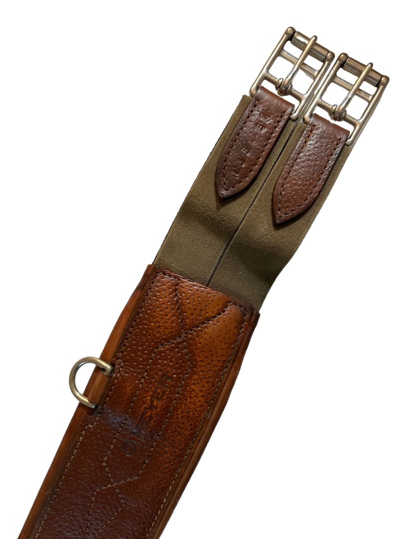Meyer Anatomical Stud Girth / Belly Guard- 54" Brown