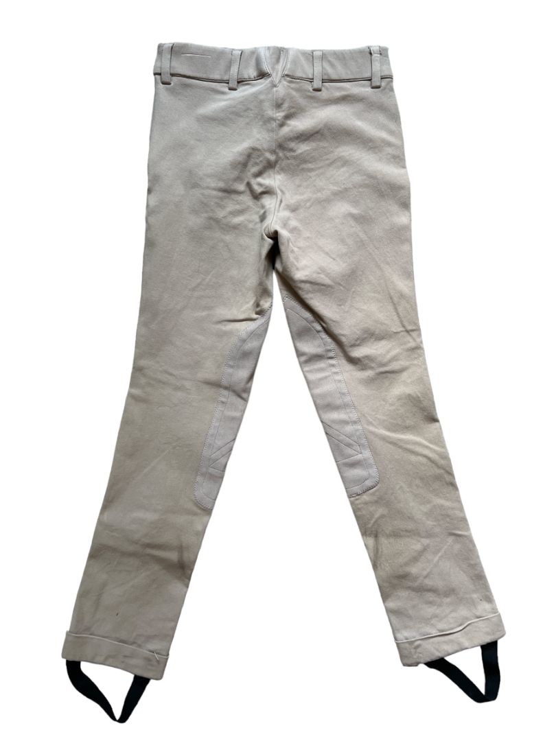 Ariat Children's Heritage Side Zip Knee Patch Jod - Tan Size 8