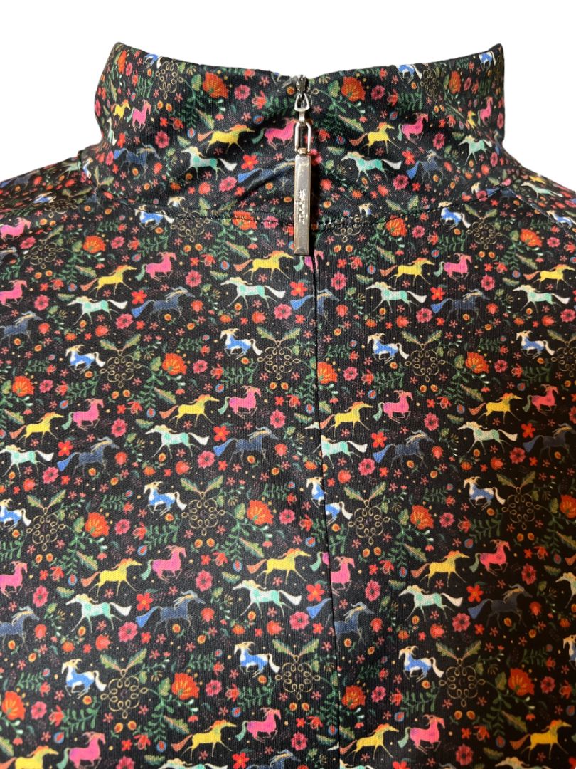 Espoir Black Joie Quarter Zip, Sun Shirt Long Sleeves - Size XL NEW