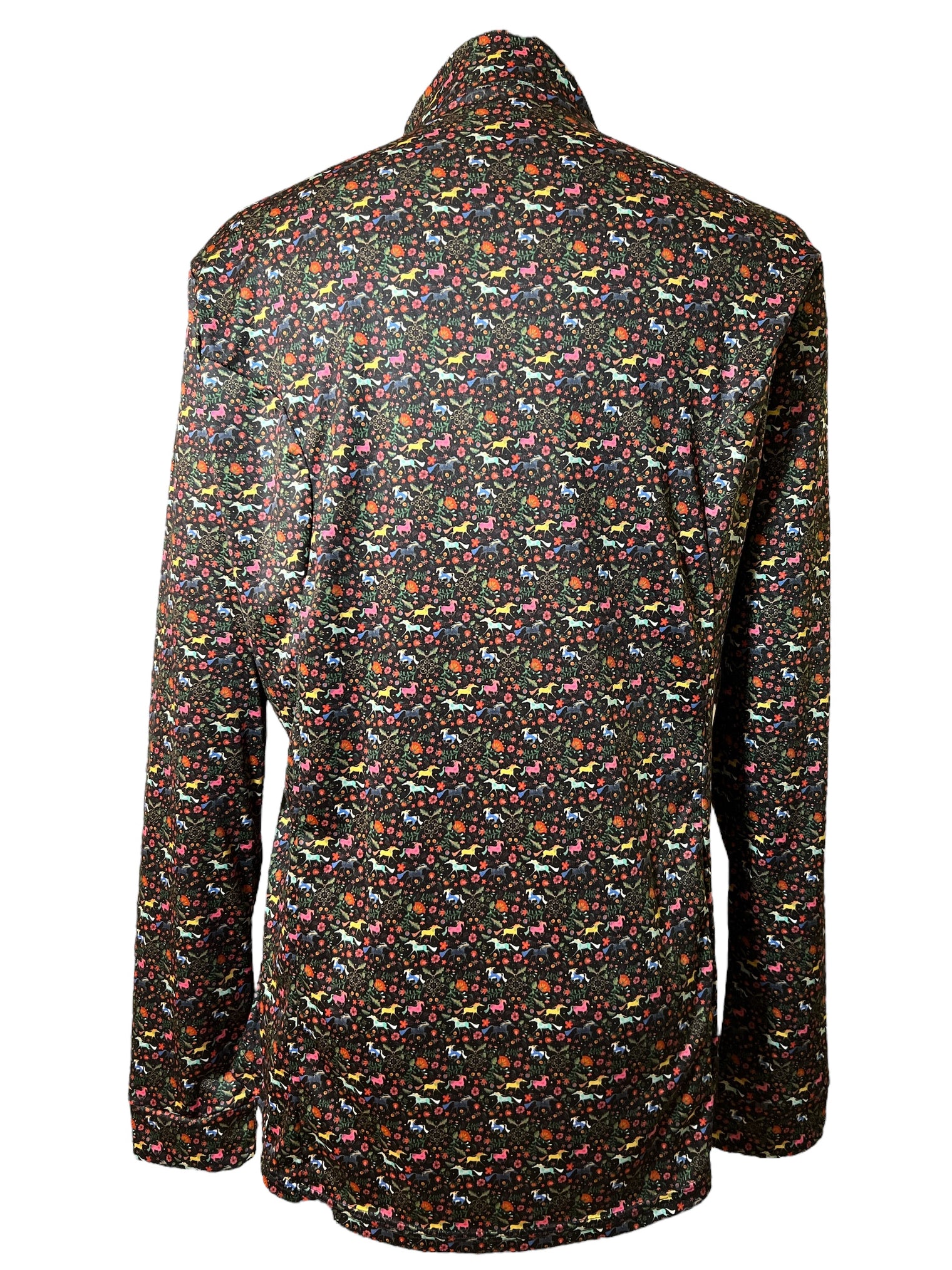 Espoir Black Joie Quarter Zip, Sun Shirt Long Sleeves - Size XL NEW