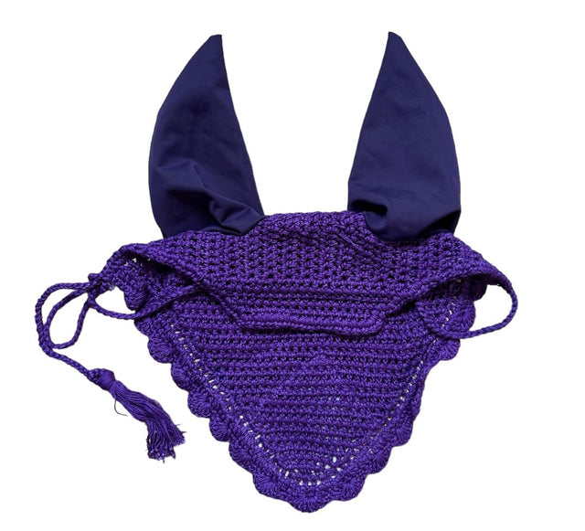 Bonnet Fly Veil - Purple / Cob Size