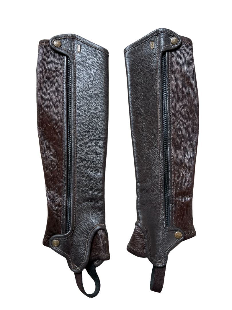 Tredstep Deluxe Half Chaps Brown - Size C13/L18