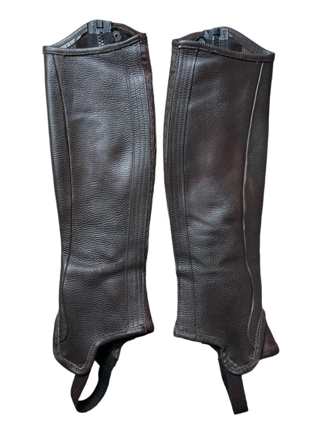 Tredstep Deluxe Half Chaps Brown - Size C13/L18
