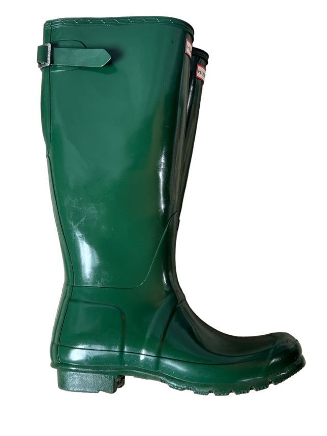 Hunter Original Women's Tall Gloss Rain Boots Green Size US 10