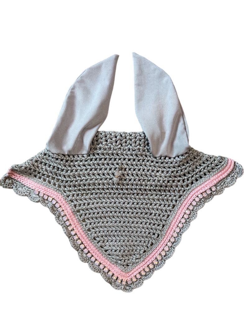 Talisman Custom Bonnet - Horse Size / Light Grey Pink
