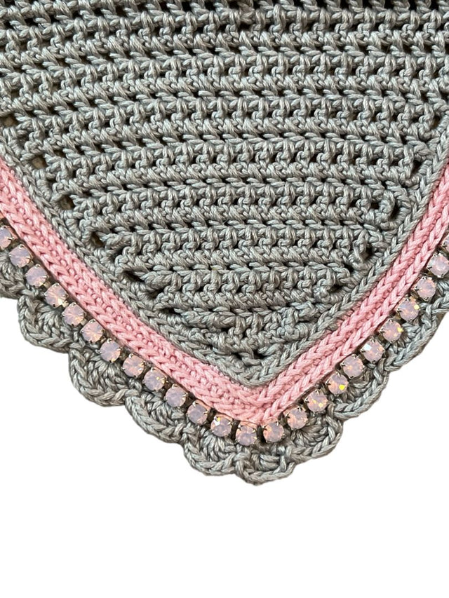 Talisman Custom Bonnet - Horse Size / Light Grey Pink