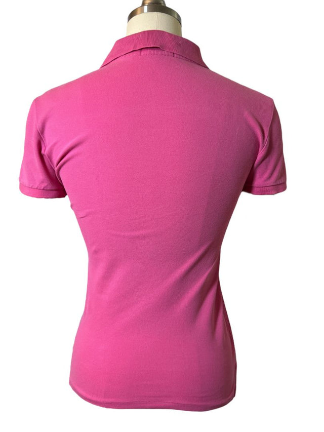 Polo Ralph Lauren Women's Slim Fit Stretch Polo Shirt - Size Small / Dalia Pink