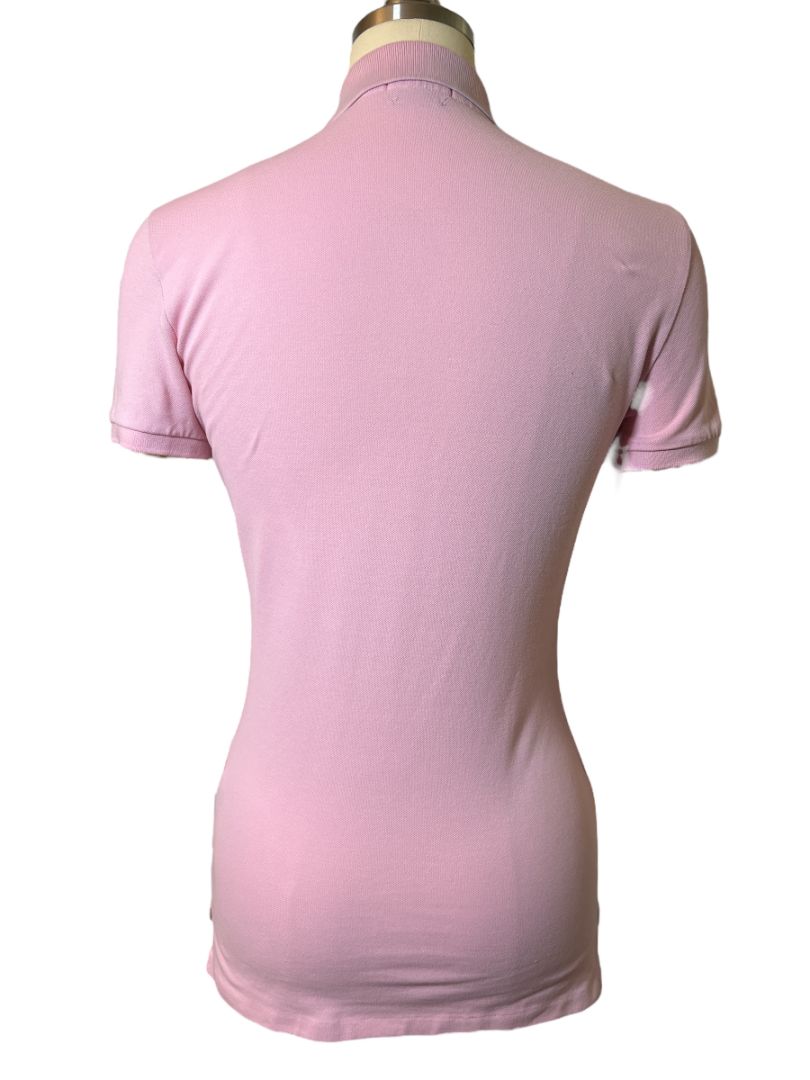 Polo Ralph Lauren Women's Slim Fit Stretch Polo Shirt - Size Small / Carmel Pink