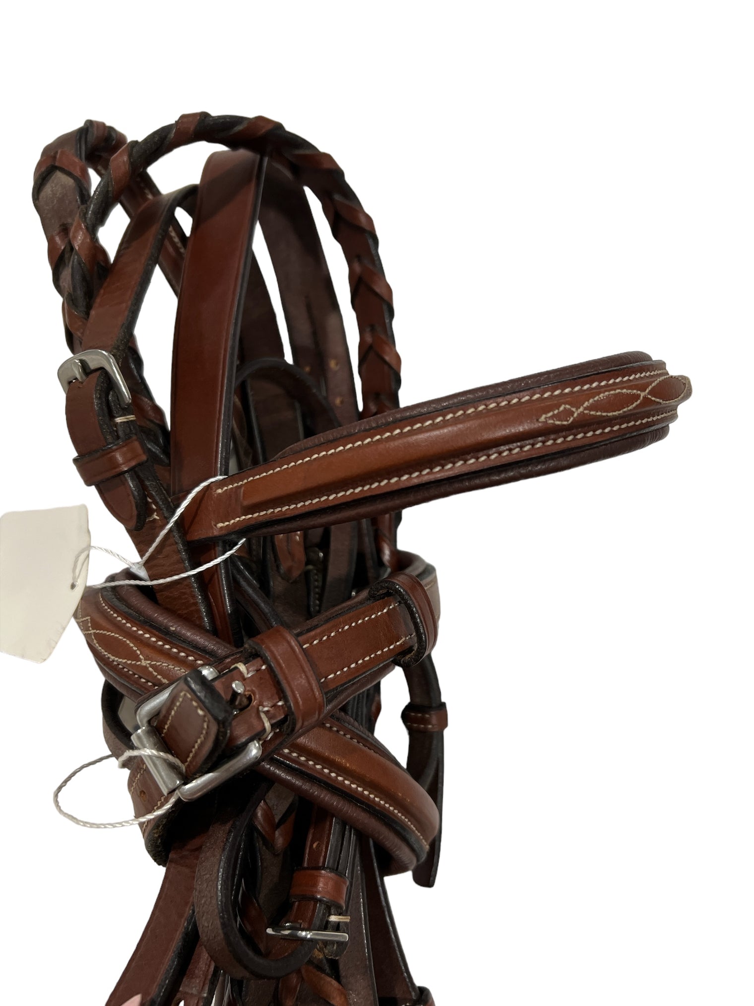 Beval Fancy Stitch Bridle & Reins- Cob Size