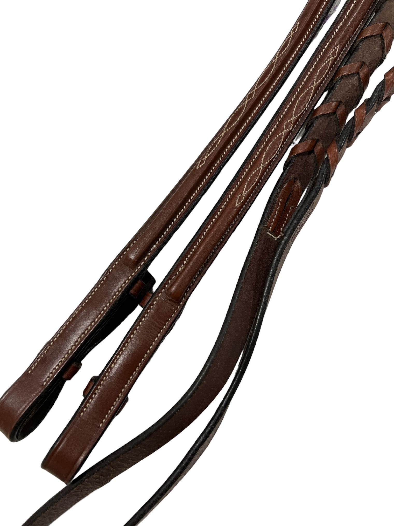 Beval Fancy Stitch Bridle & Reins- Cob Size