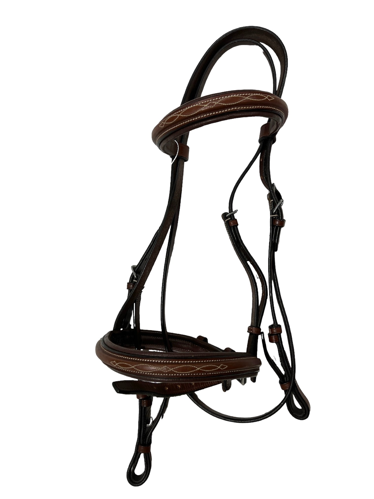 Beval Fancy Stitch Bridle & Reins- Cob Size