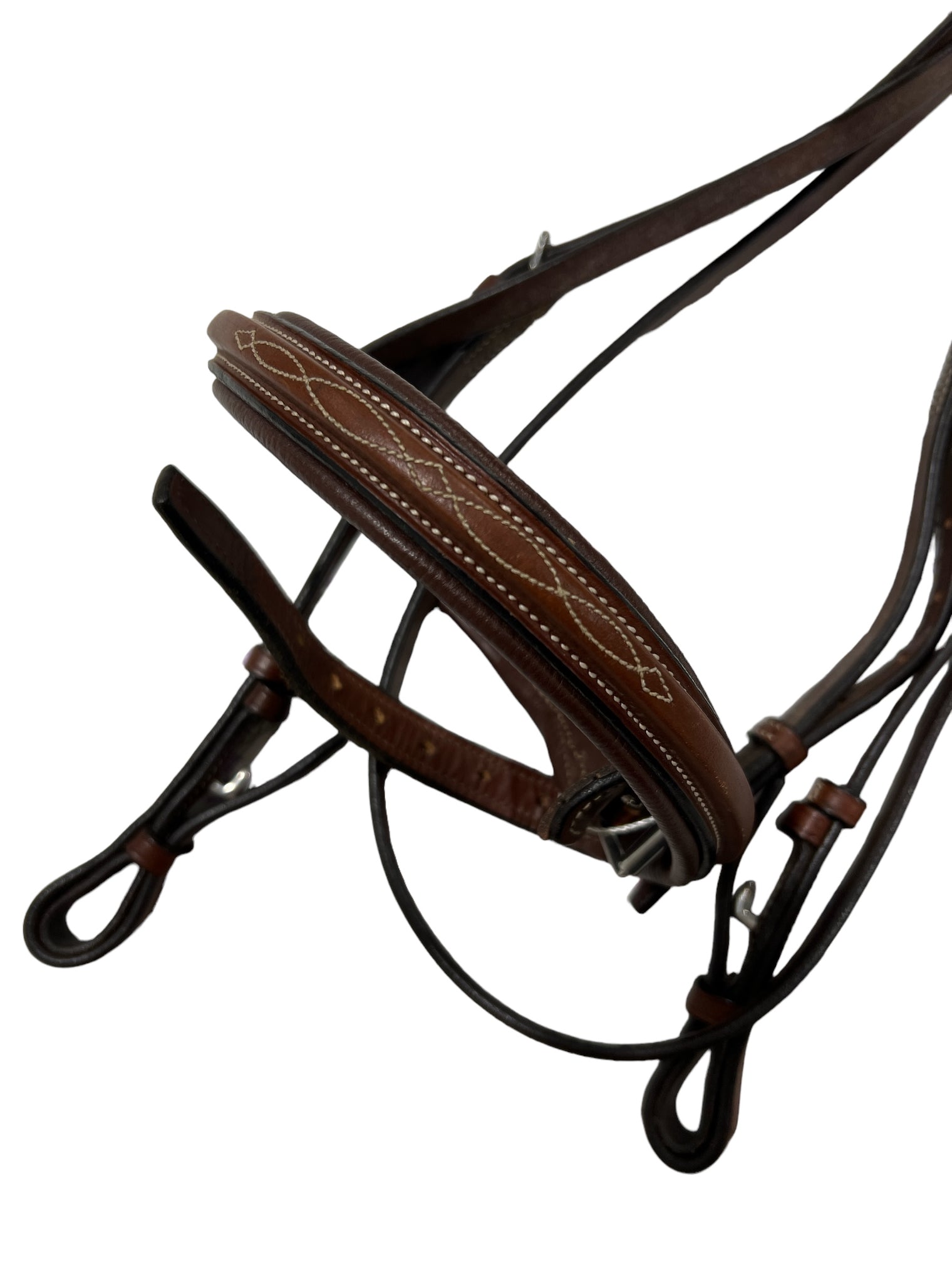 Beval Fancy Stitch Bridle & Reins- Cob Size