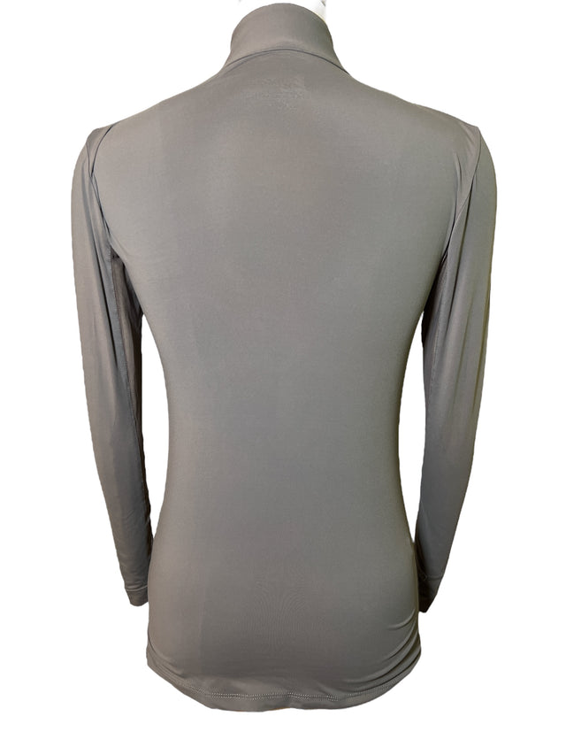 The Tailored Sportsman IceFill Long Sleeve Shirt - Grey /Silver/White Size XXS