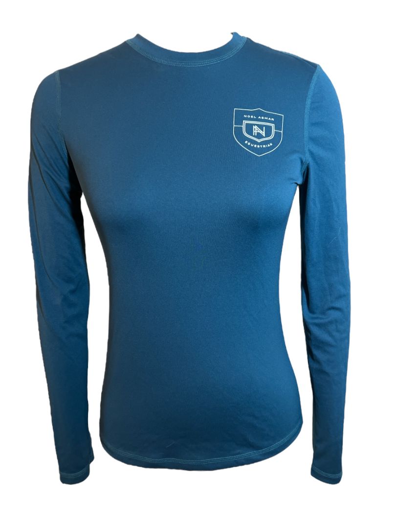 Noel Asmar Women's Sustainable Long Sleeve Shirt - Blue Sapphire / Size XS