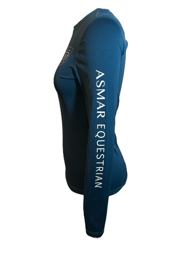 Noel Asmar Women's Sustainable Long Sleeve Shirt - Blue Sapphire / Size XS