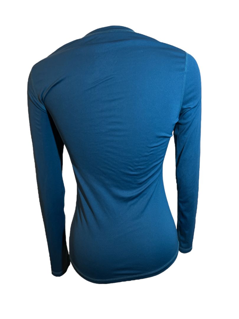 Noel Asmar Women's Sustainable Long Sleeve Shirt - Blue Sapphire / Size XS