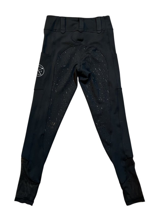 Free Ride Lux Hybrid Full Seat Pull On Breeches - Black / Size Extra Small XS NEW