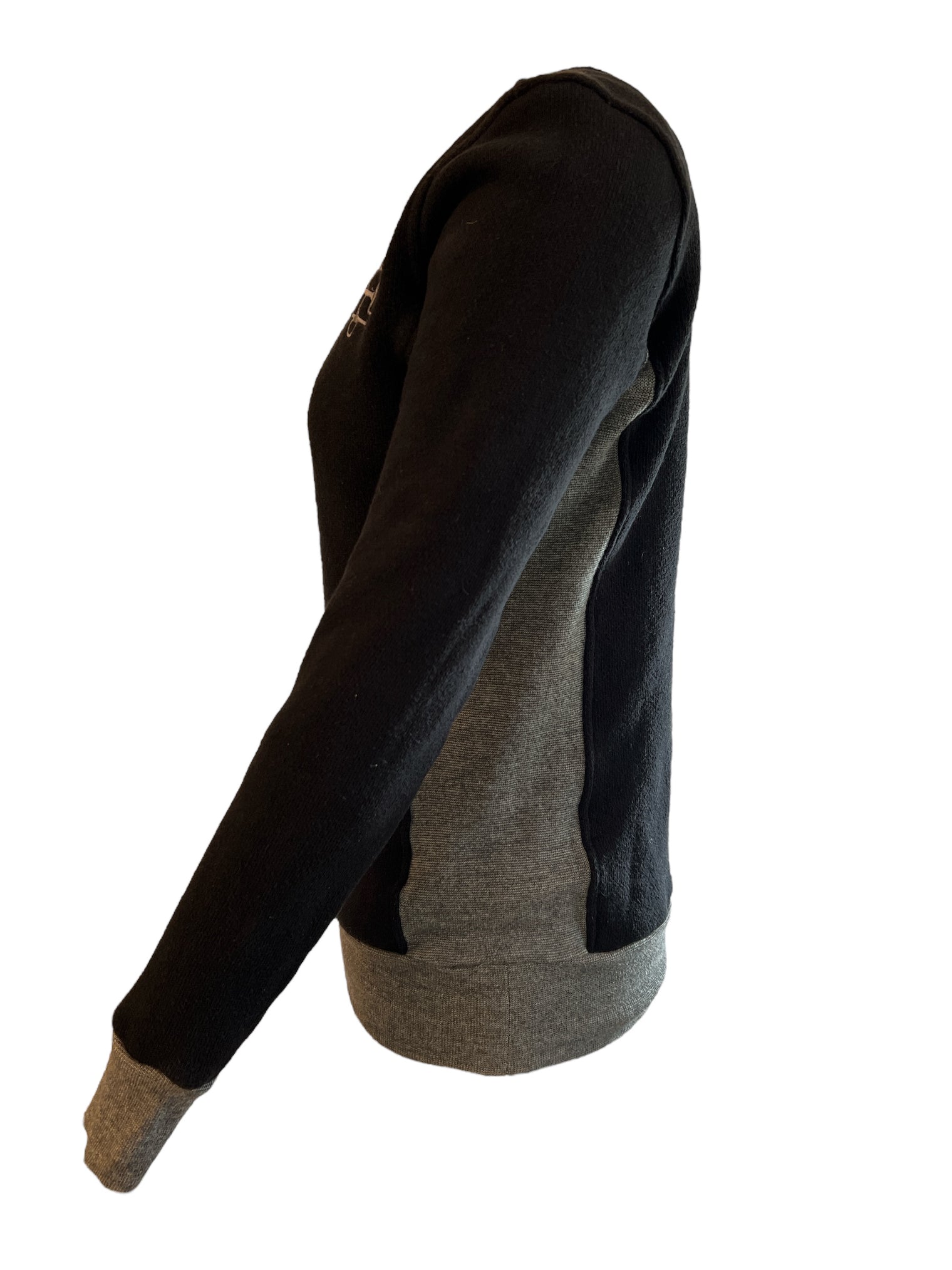 Two Bits Equestrian Women's Logo Sweatshirt - Black & Grey / Size 0 (Small)