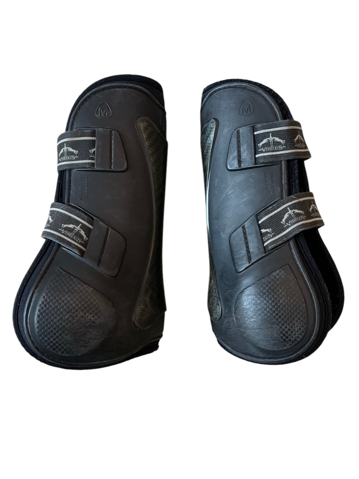 Veredus Open Front Carbon Fiber Boots - Black / Size Medium