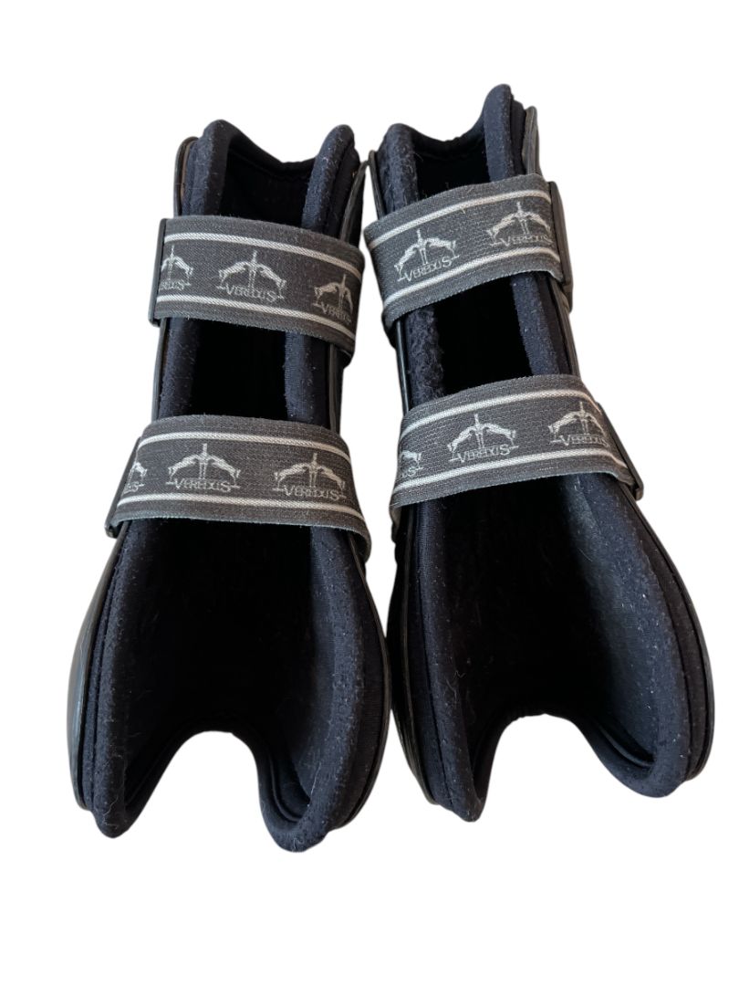 Veredus Open Front Carbon Fiber Boots - Black / Size Medium