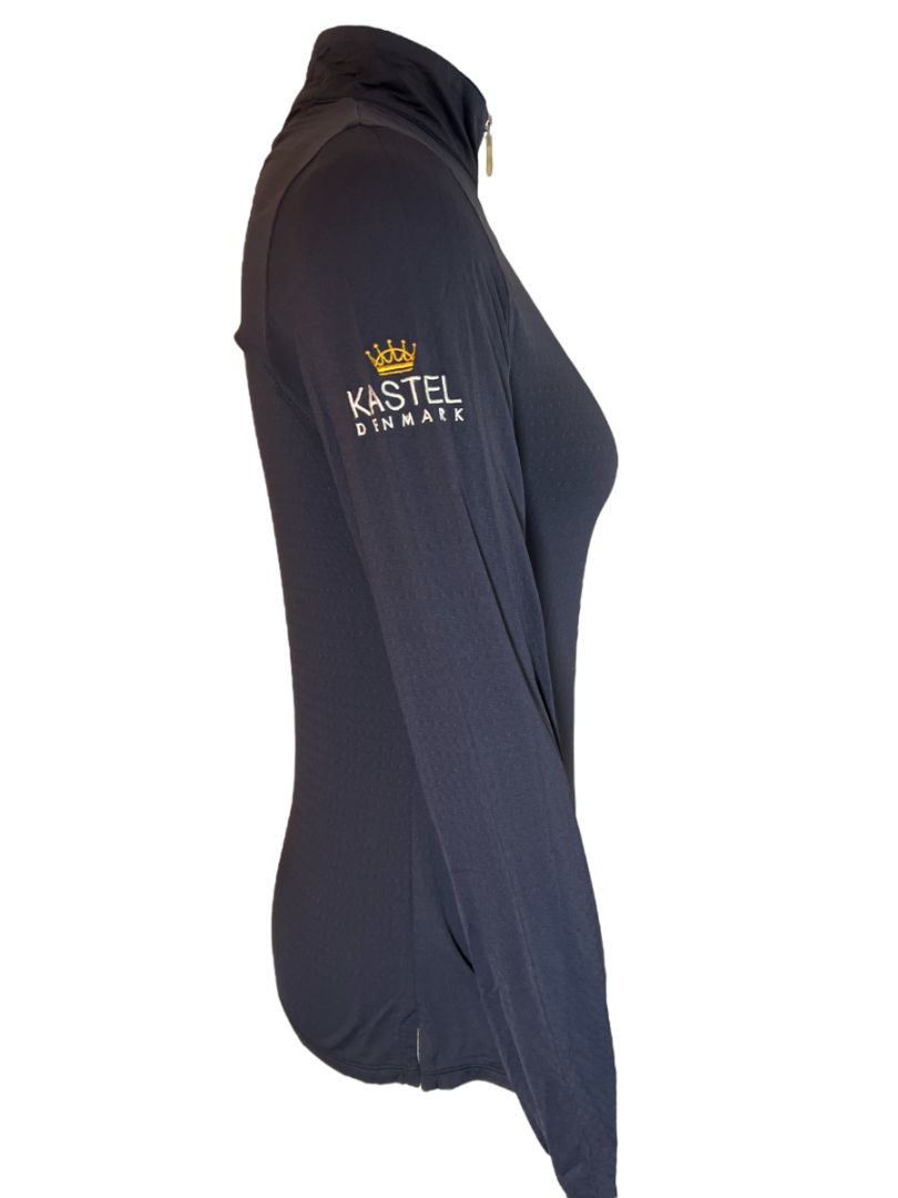 Kastle Denmark Long Sleeve Sun Shirt - Navy / Size Small S