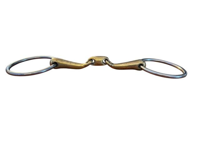 Anatomical Brass Loose Ring Snaffle Bit 5 1/2"