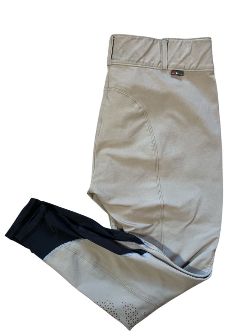 Struck Women's 50 Series hEQ Knee Grip Breeches - Beige / Size US 32