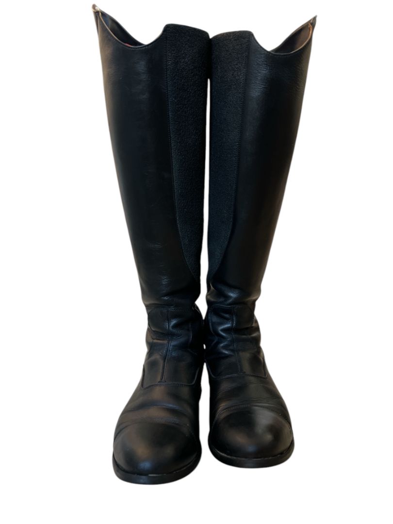 Alberto Fasciani Dress Boots - Black / Size 39 XL (H17" C14.5")