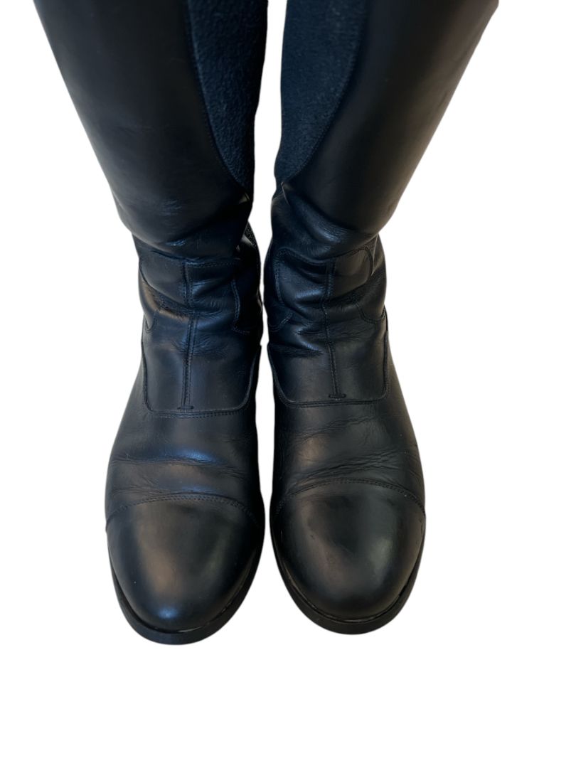 Alberto Fasciani Dress Boots - Black / Size 39 XL (H17" C14.5")